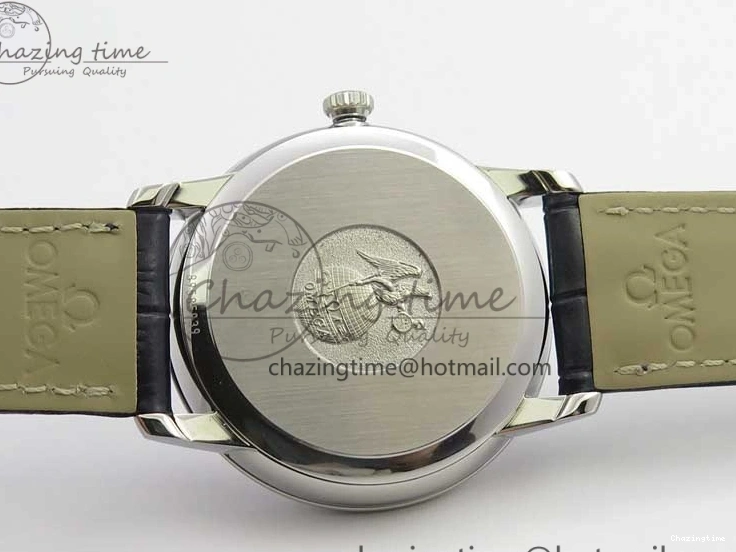 0215 Timeless De Ville Prestige Real PR SS ZF 1:1 Best Edition Gray Dial Blue Markers on Blue Leather Strap MIYOTA 7936